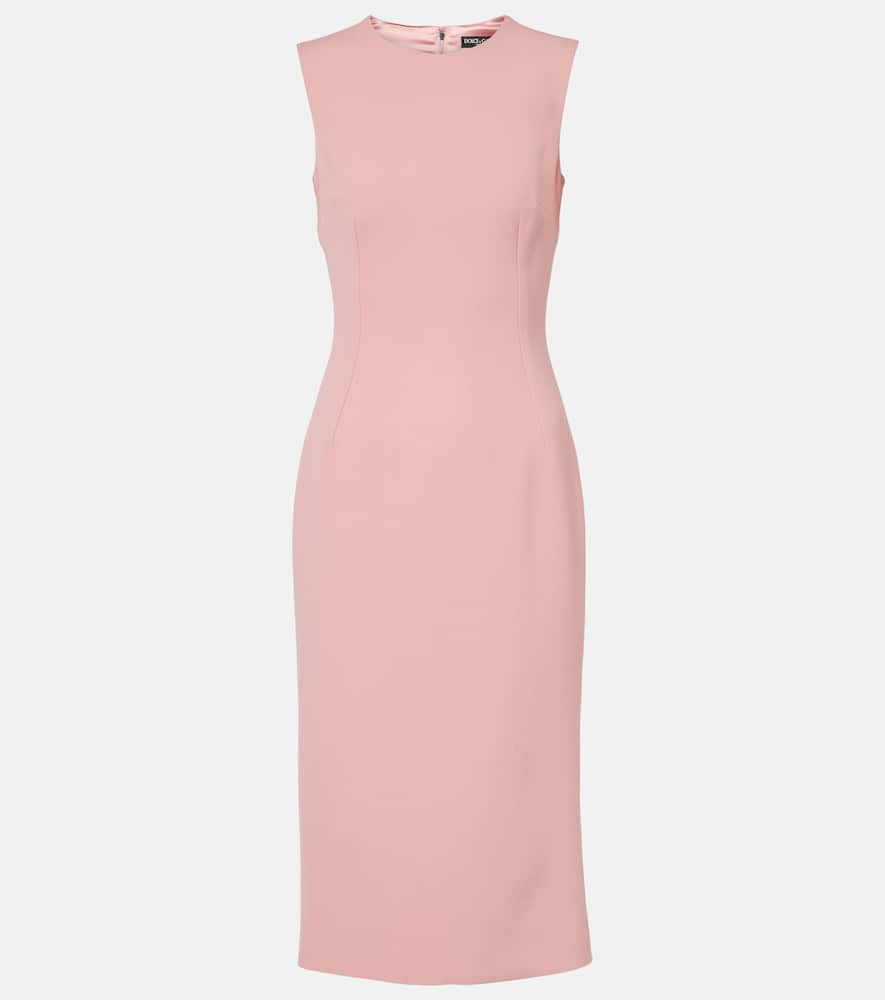 Virgin wool midi dress
