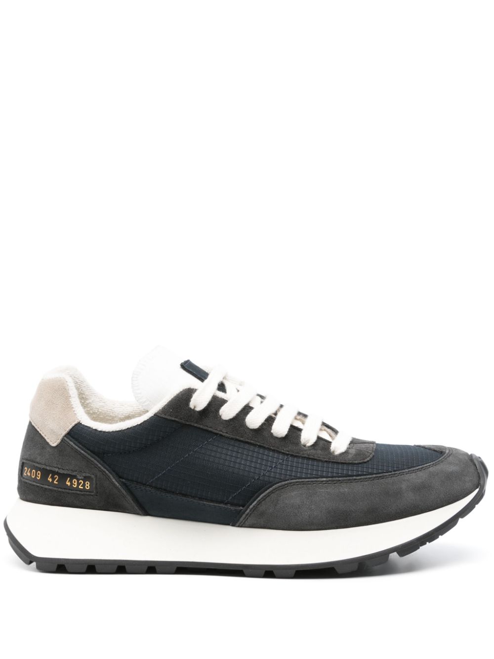 Track panelled sneakers - Blue