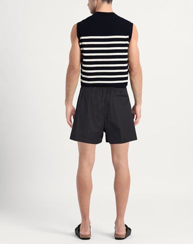 Man Shorts & Bermuda Shorts Black Size 32 Cotton