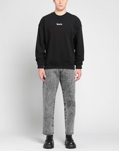 Man Sweatshirt Black Size L Cotton
