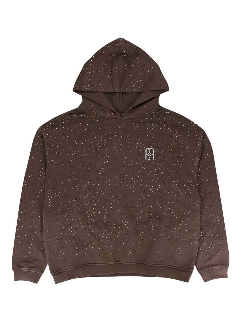 Starry Sky Diamond hoodie - Brown