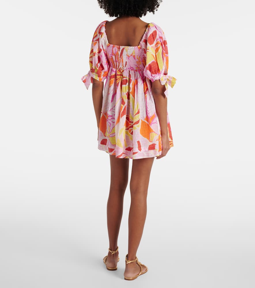 Catalina printed cotton minidress