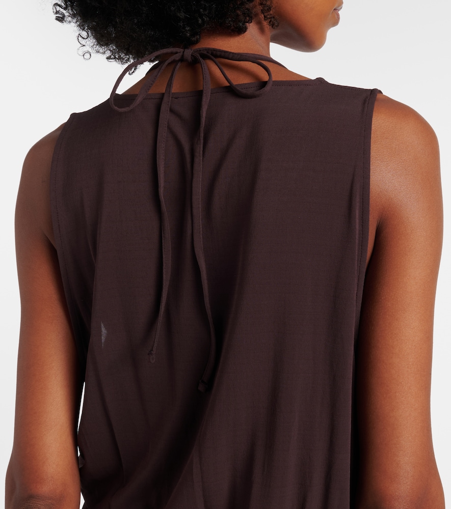 Draped midi dress