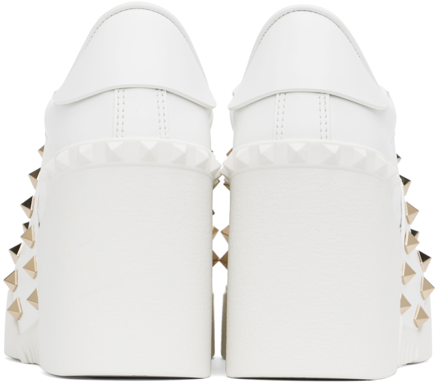 Valentino Garavani White Wedge Sneakers