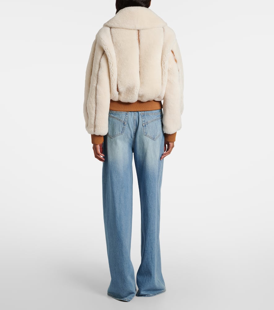 Story shearling bomber jacket