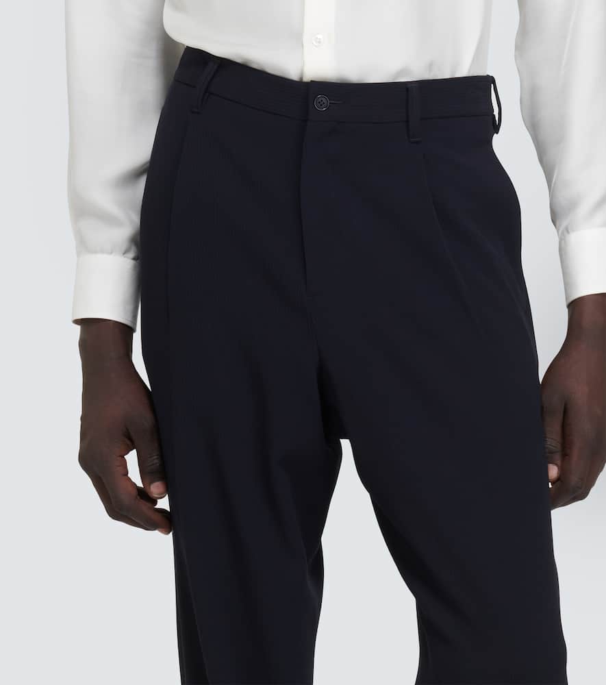 Virgin wool straight pants
