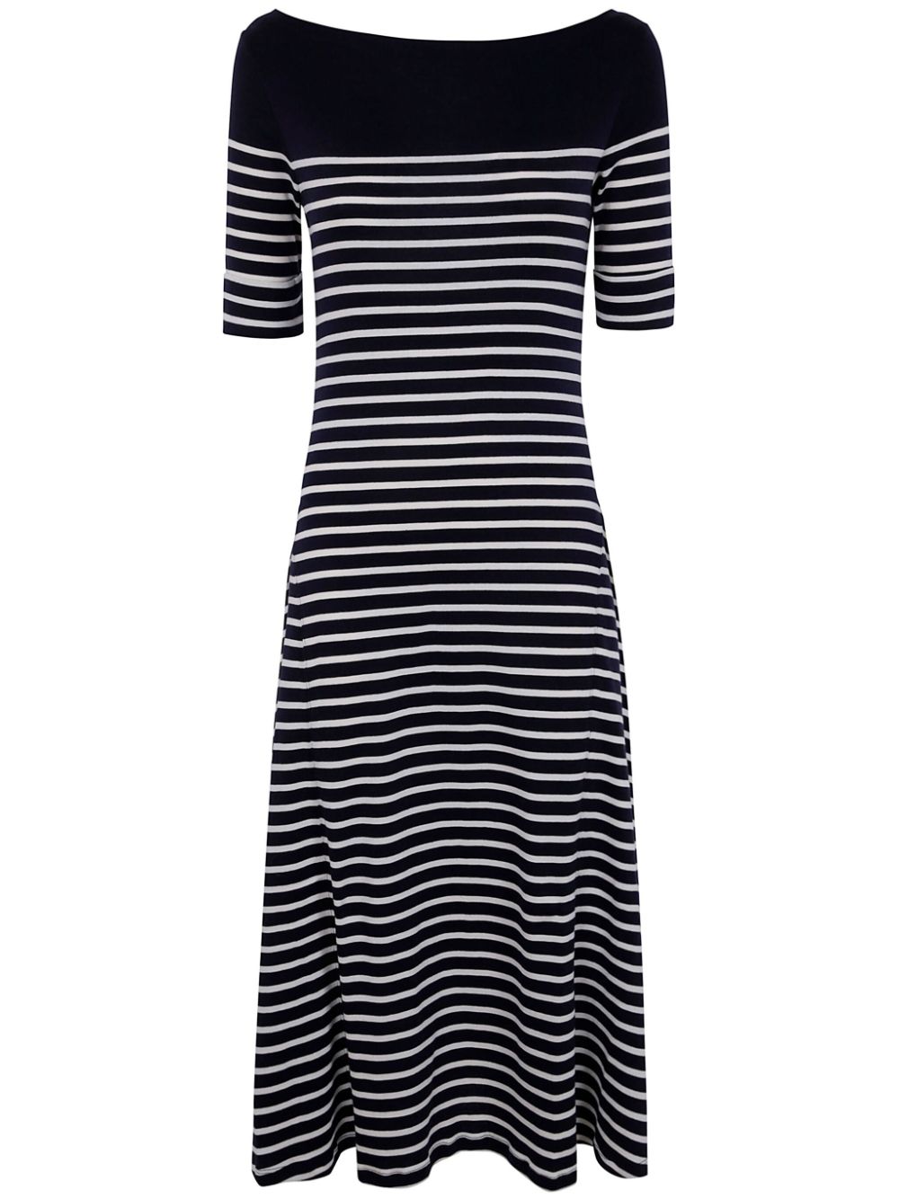 Striped midi dress - Blue