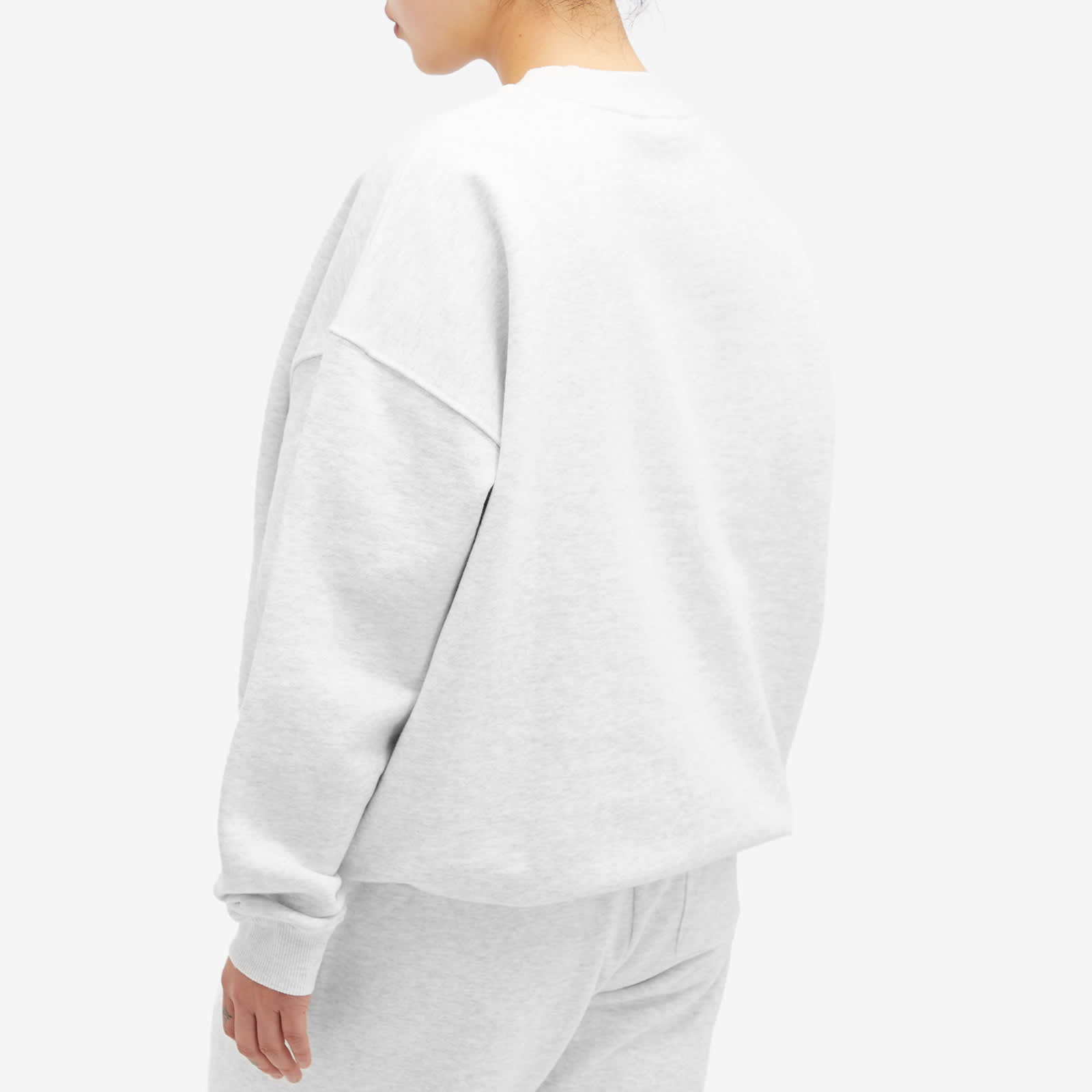 Women's AS Oversized Sweatshirt in Light Grey, Size Large 