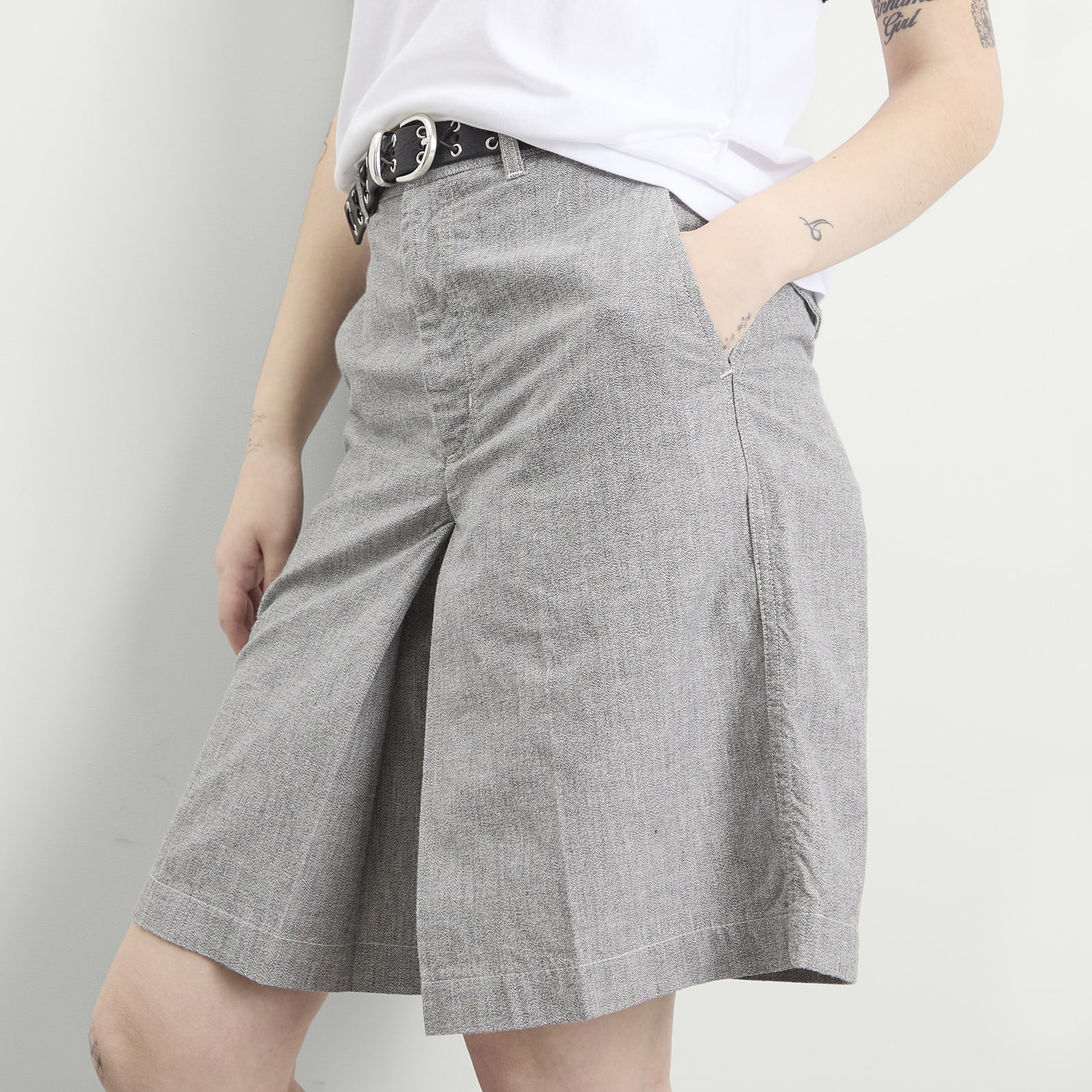 TOGA Denim Shorts Gray
