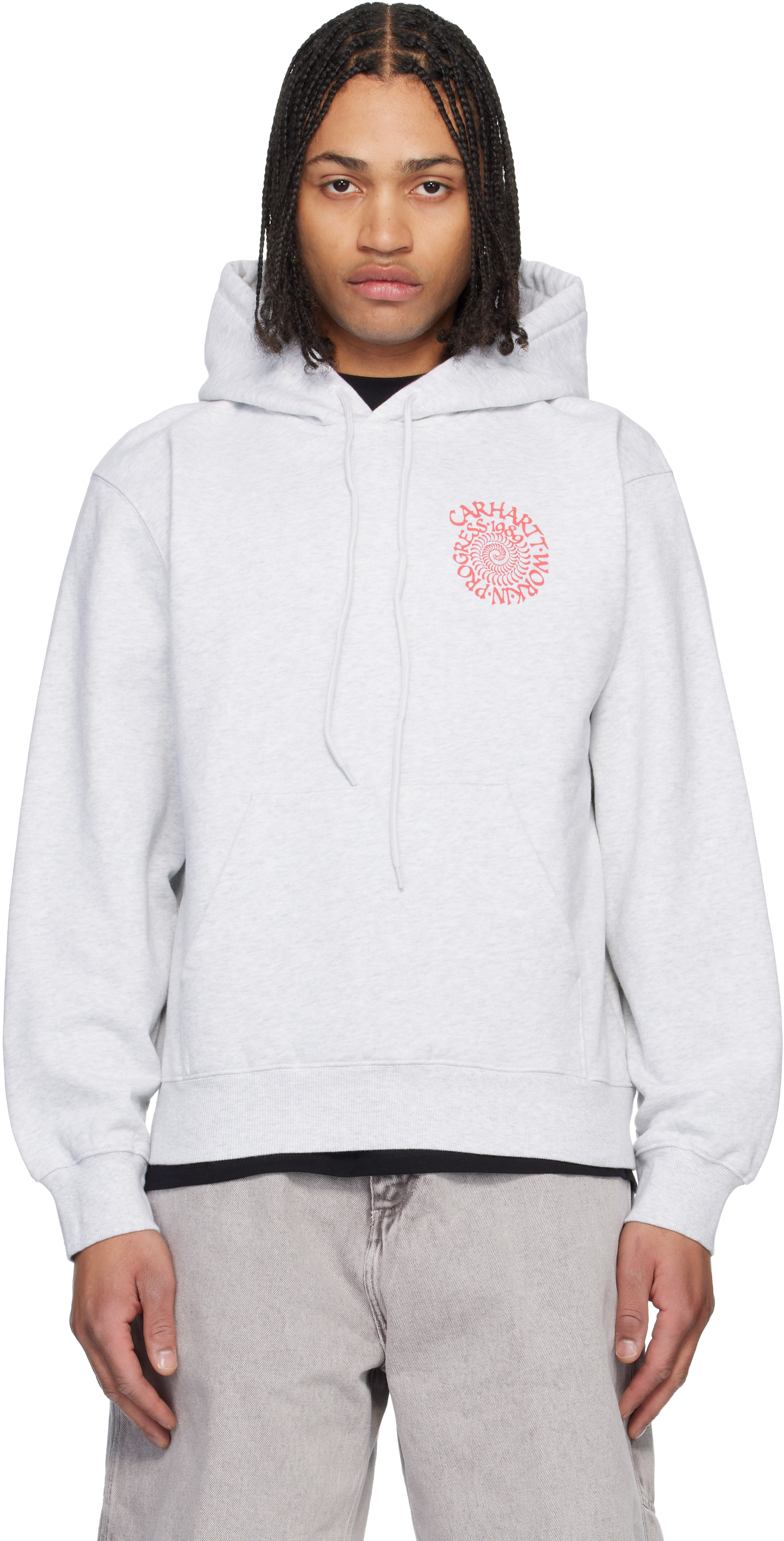 Gray Spiral Hoodie