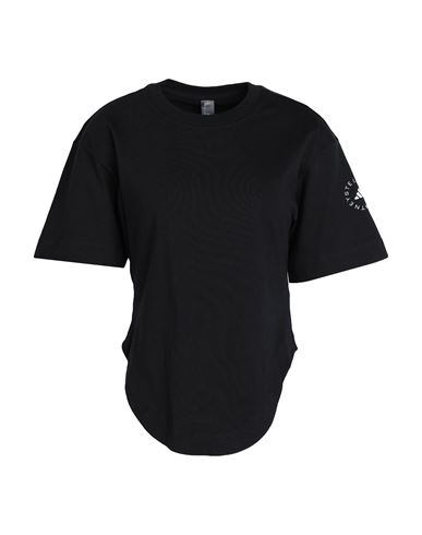 Asmc Curfed Hem T-shirt Woman T-shirt Black