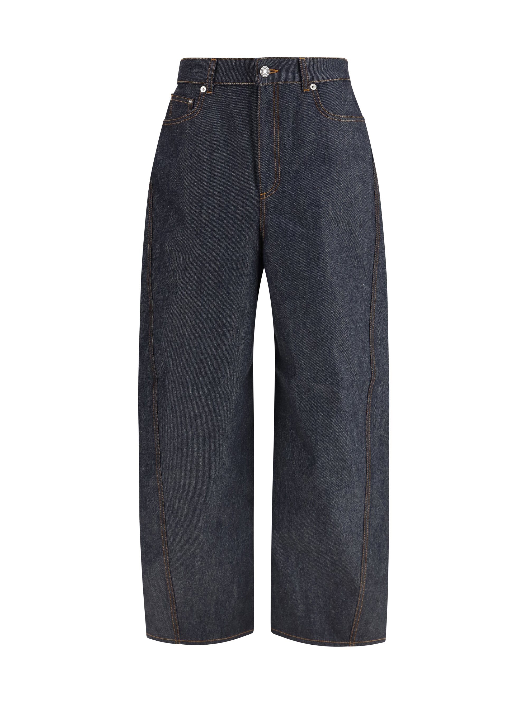 Raw Cocoon Cut Jeans — Blue