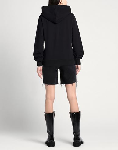 Woman Sweatshirt Black Size XS Cotton, Elastane
