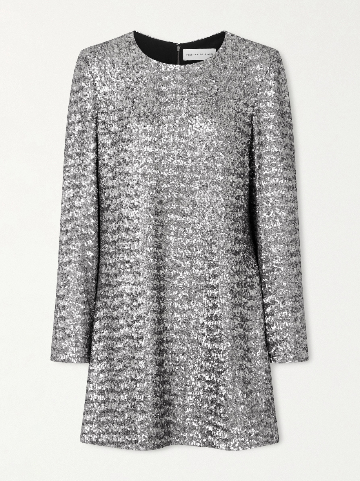 Layla Sequined Tulle Mini Dress - Metallic