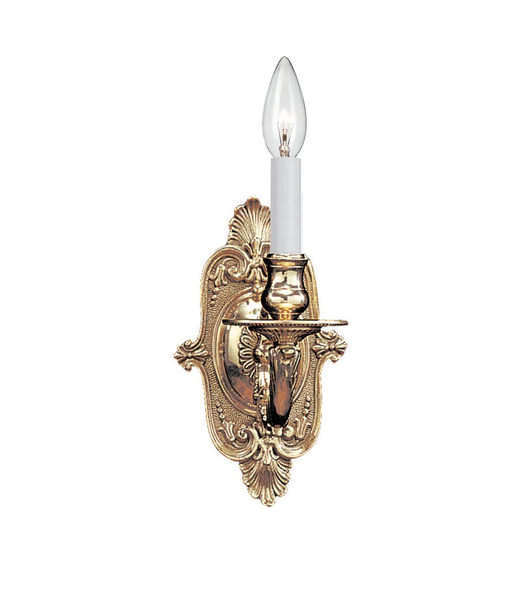 10" Wall Sconce in Polished Bra