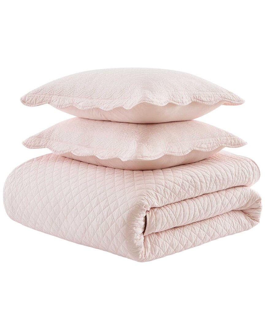 Vintage Scallop Cotton Quilt Set