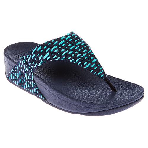 Lulu Geo-Webbing Toe-Post Sandals