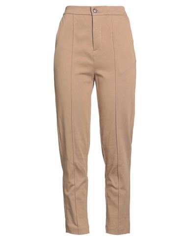 Woman Pants Camel Size 8 Cotton