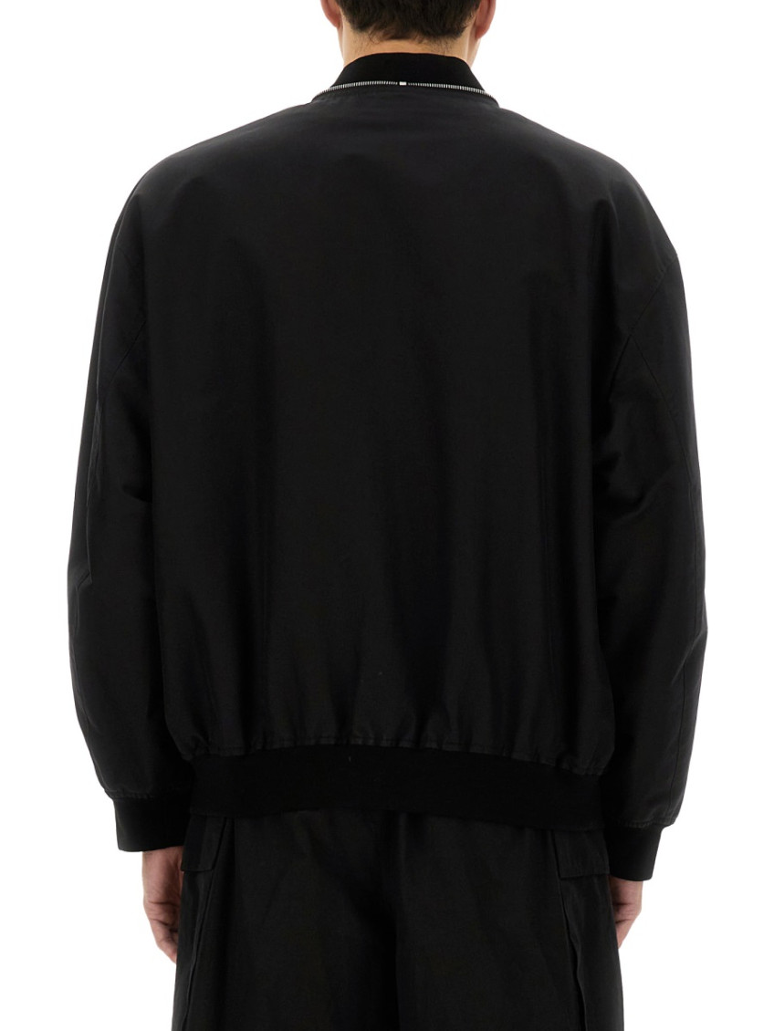 Blouson 11 Bomber In Black Cotton
