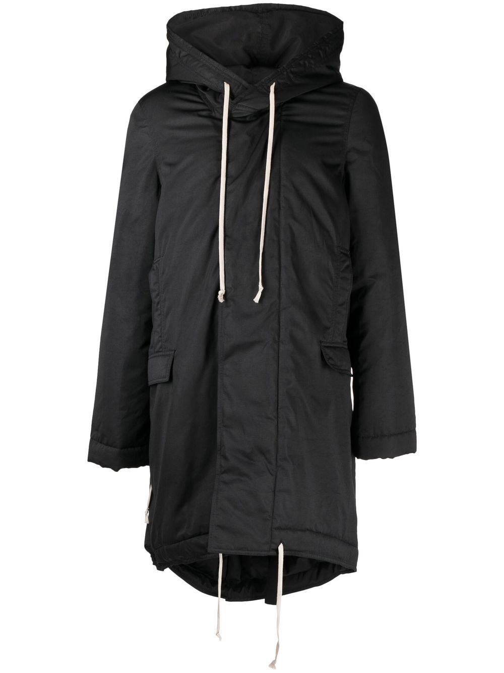 Zip-up padded parka - Black