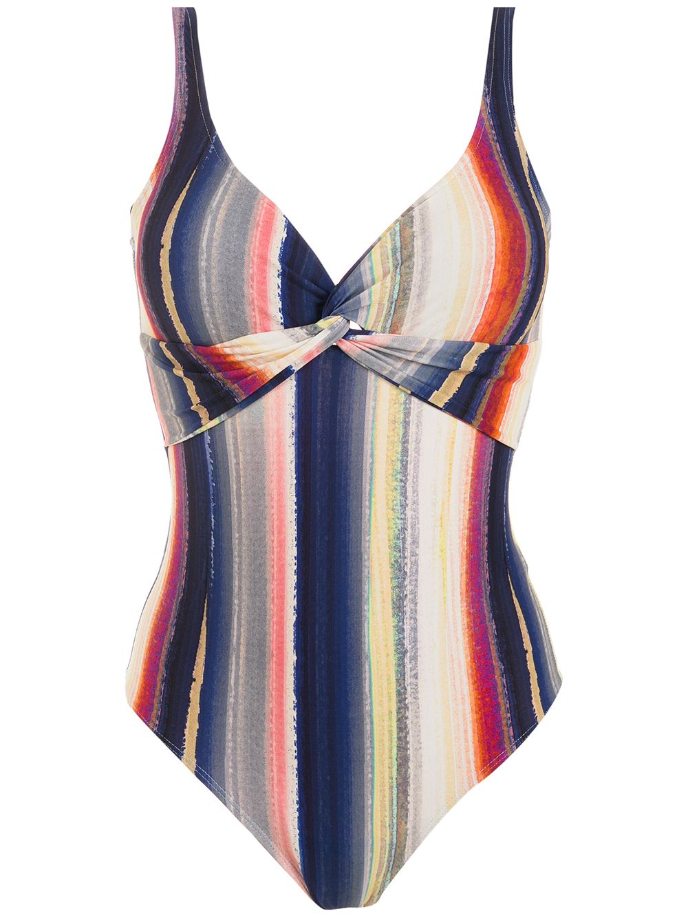 Adriana striped swimsuit - Multicolour