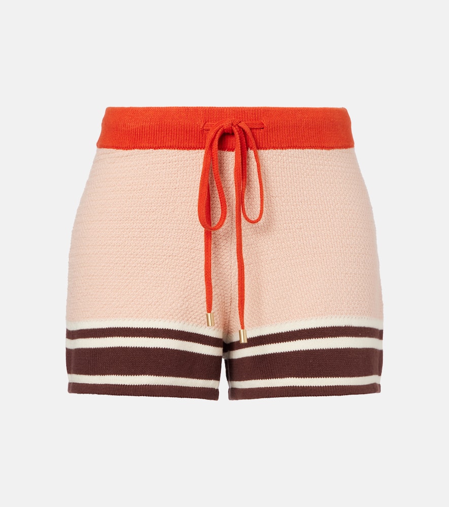 Ascension knitted cotton-blend shorts