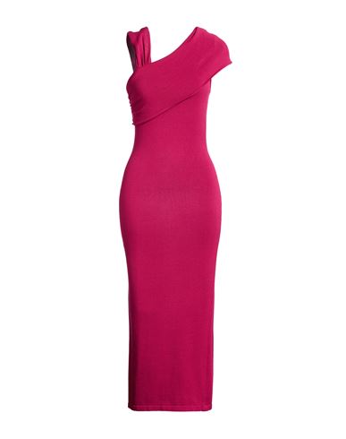 Woman Maxi dress Magenta Size 2 Viscose, Polyester