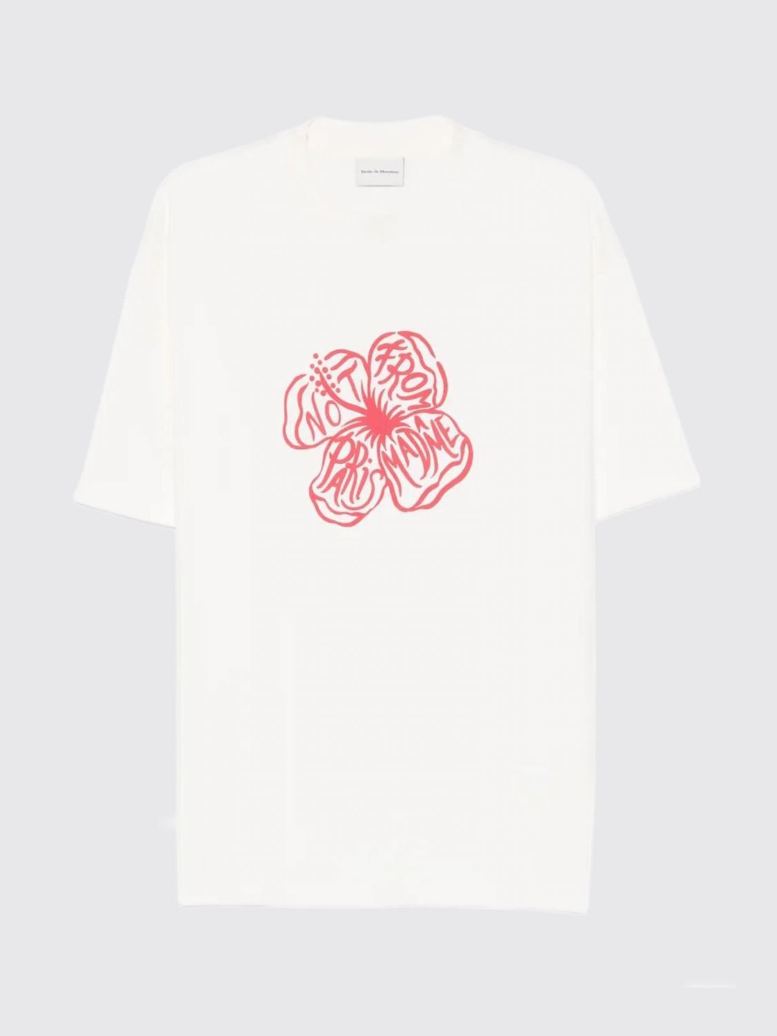 "Slogan Hibiscus" T-Shirt