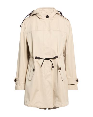 Woman Overcoat & Trench Coat Beige Size 4 Cotton