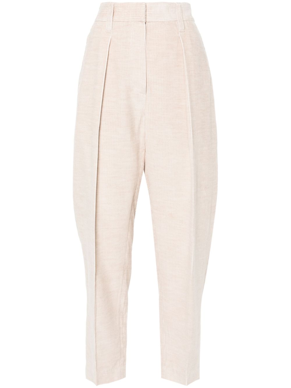 Corduroy trousers - Neutrals