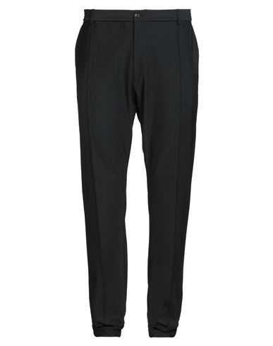 Man Pants Black Size 38 Polyester, Elastane