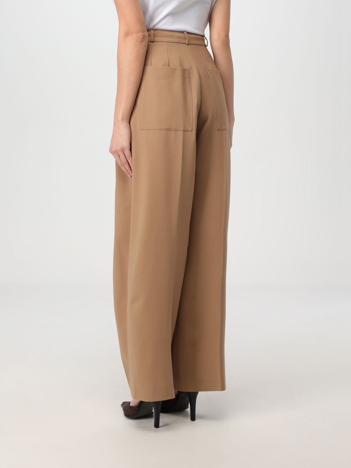 Wide-leg tailored trousers - Grey