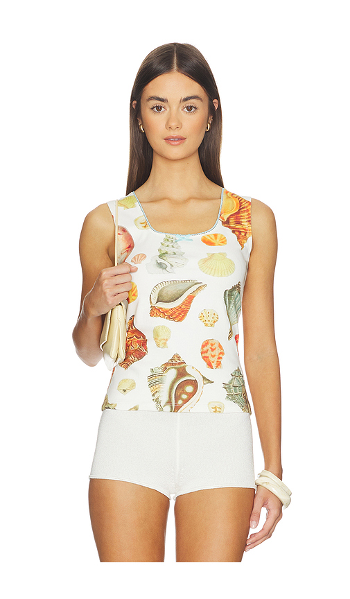 Tyler McGillivary Collector Square Tank Top in Shell. S also in XS, M, L, XL/1X