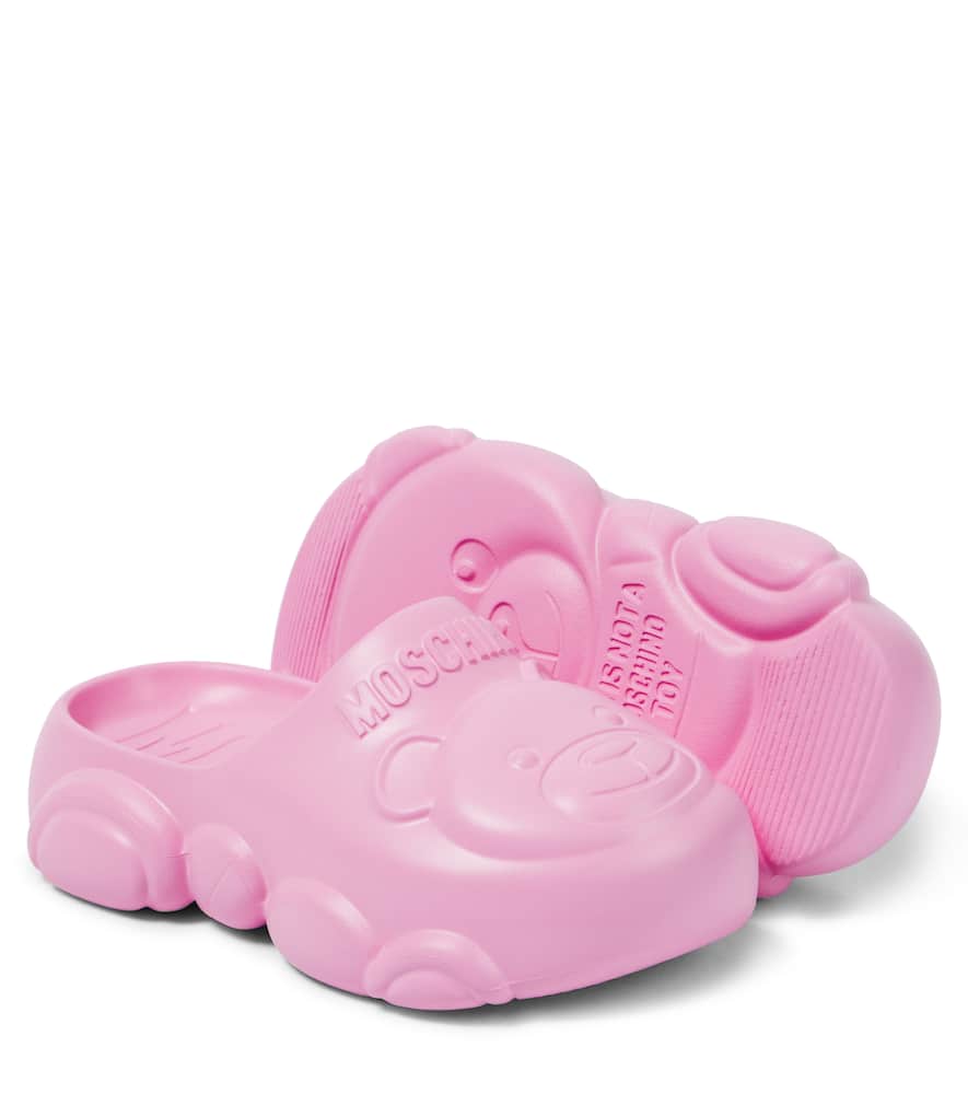 Moschino Kids Logo clogs