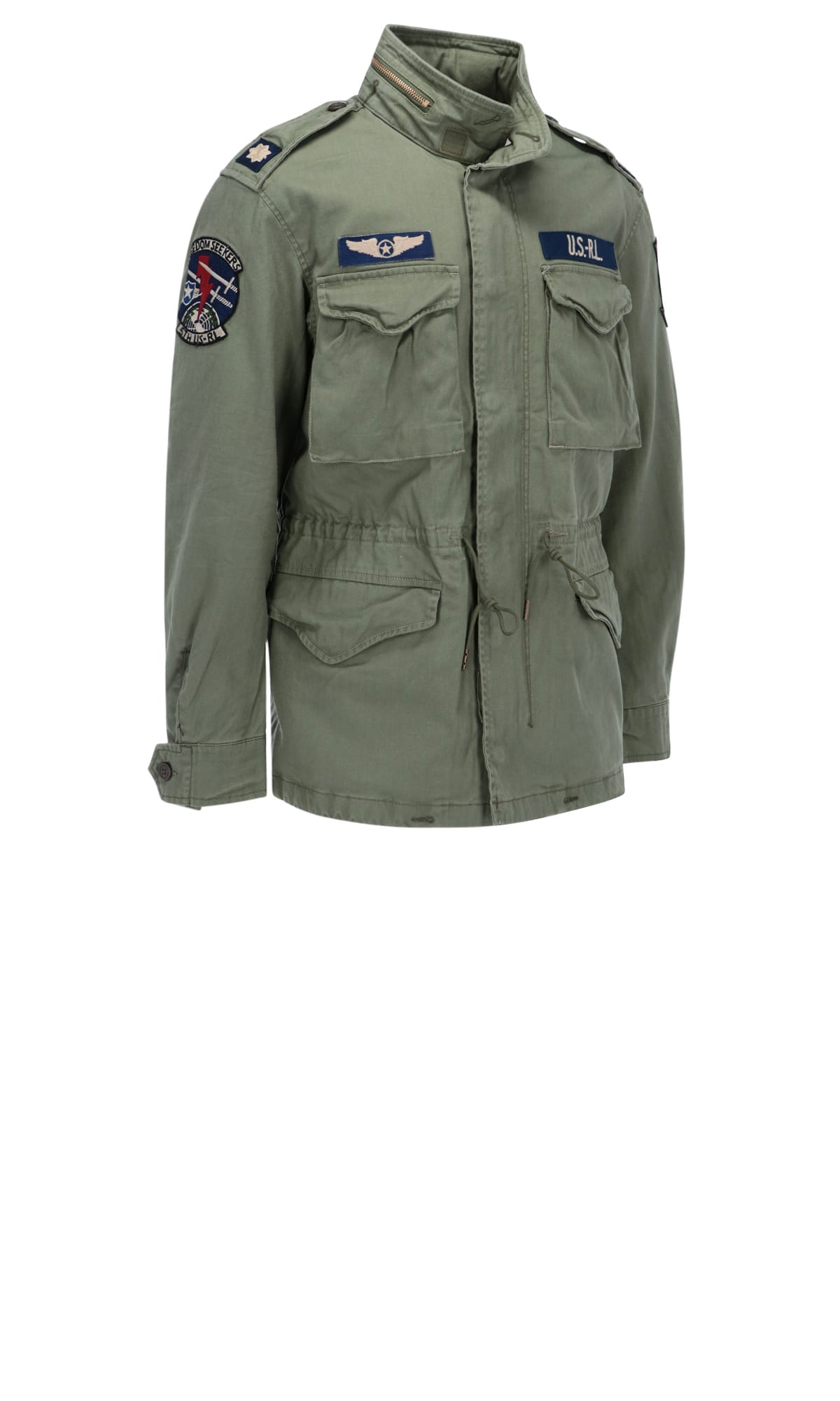 Herringbone field jacket - Green