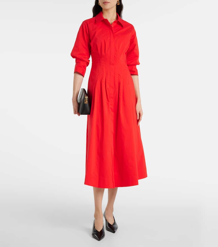 Jazz cotton-blend midi dress