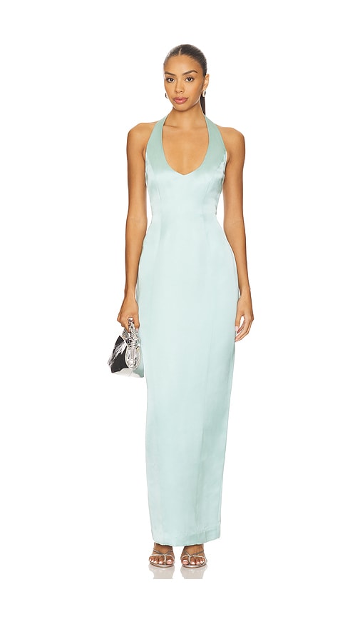Nookie Sabine Satin Gown in Baby Blue. -  S also in