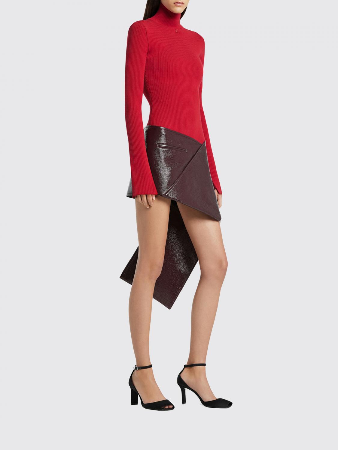Skirt COURRÈGES Woman color Burgundy
