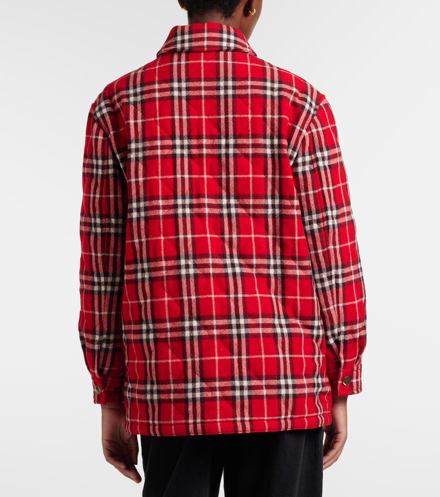Check wool jacket