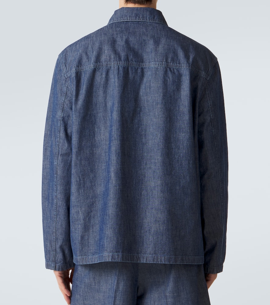 Cotton chambray overshirt