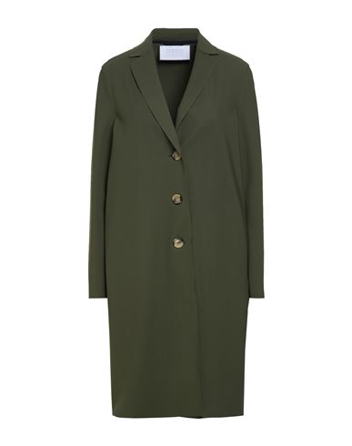 Woman Overcoat & Trench Coat Military green Size 6 Polyamide, Elastane