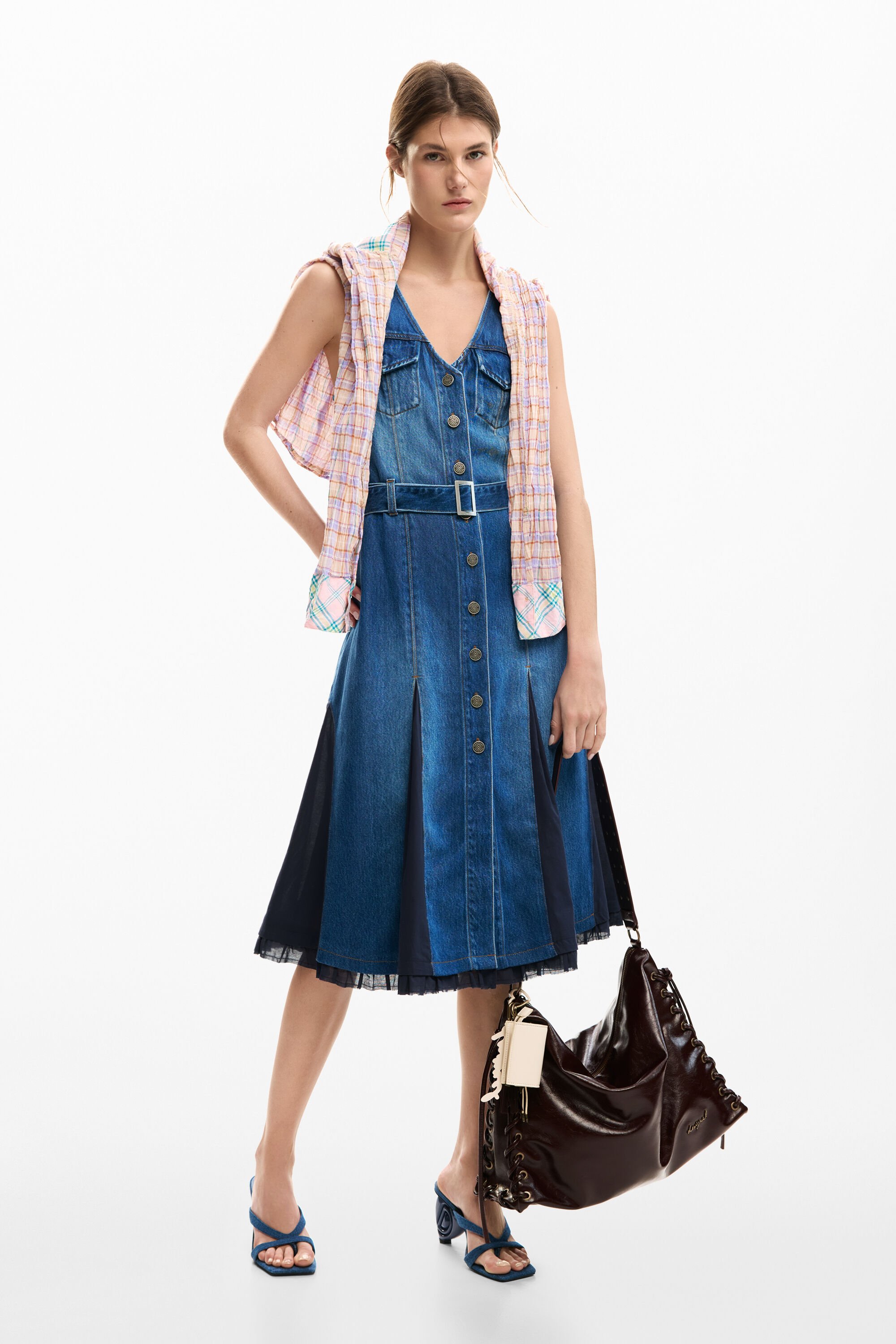Denim midi dre