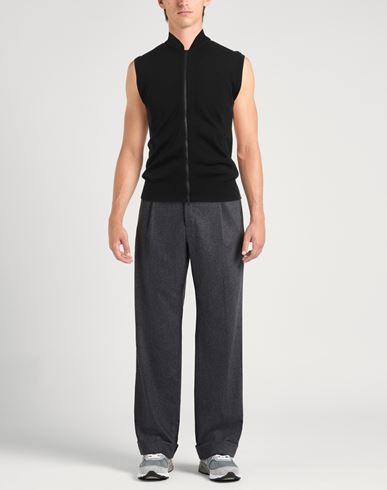 Man Cardigan Black Size 36 Merino Wool