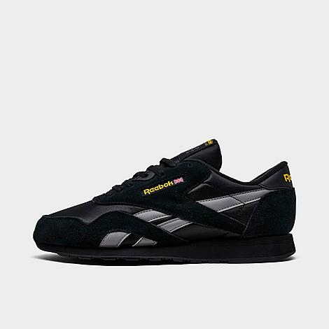 Men's Classic Nylon Casual Shoes in Black/Grey/Yellow
