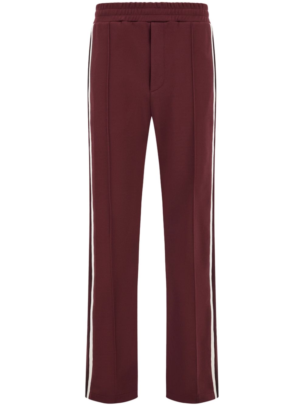Stripe-detail track pants - Red