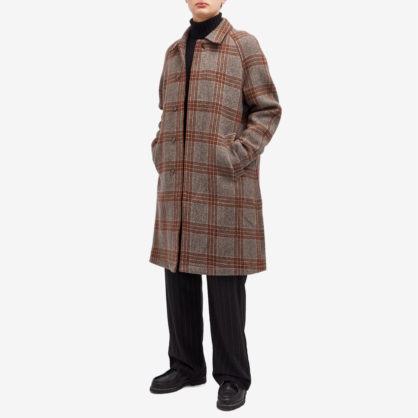 Men's Rocko Wool Car Coat in Multi