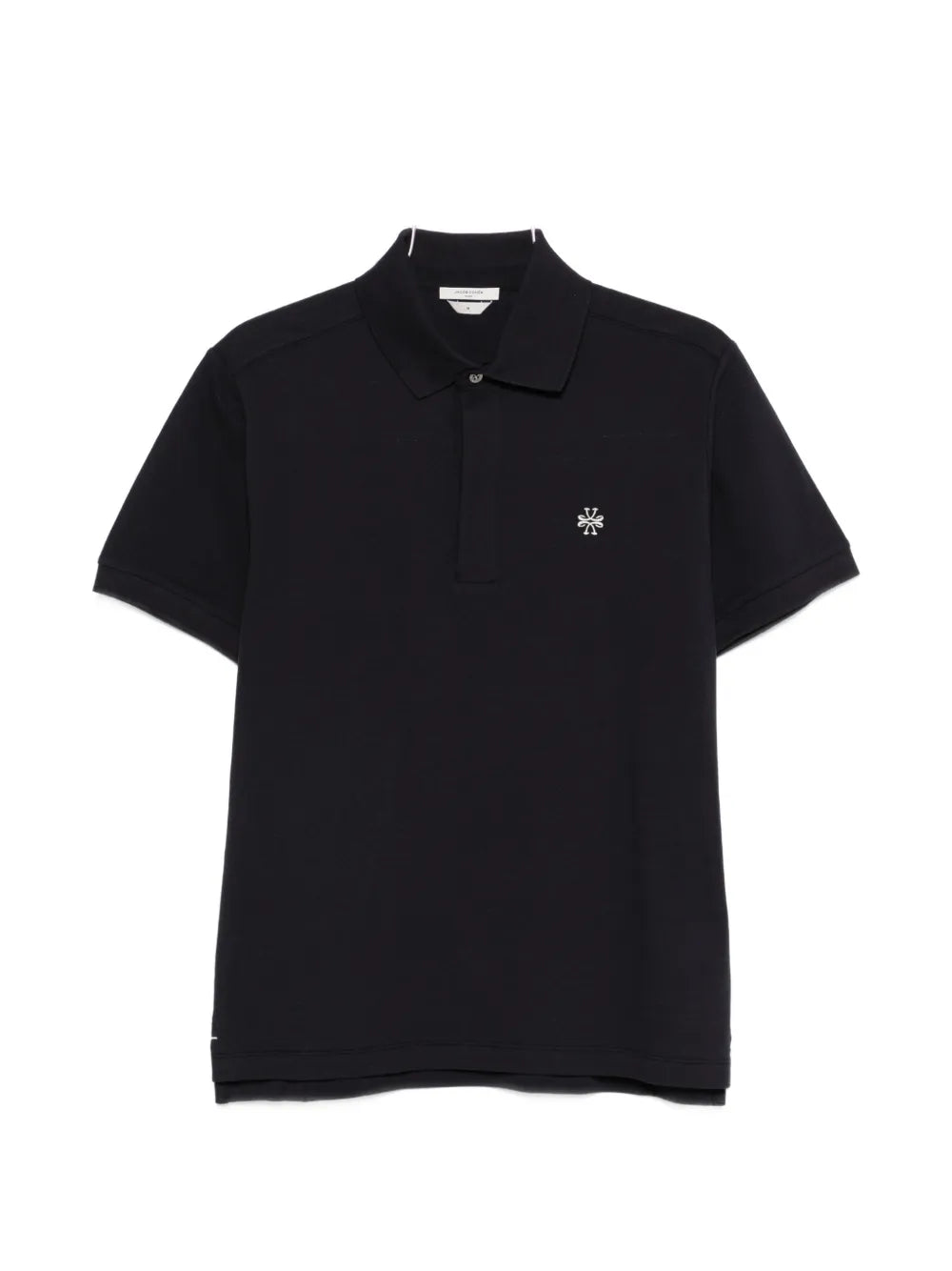 Embroidered Logo Polo Shirt — Black
