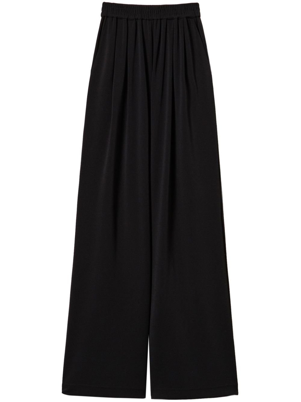 Jersey palazzo trousers - Black