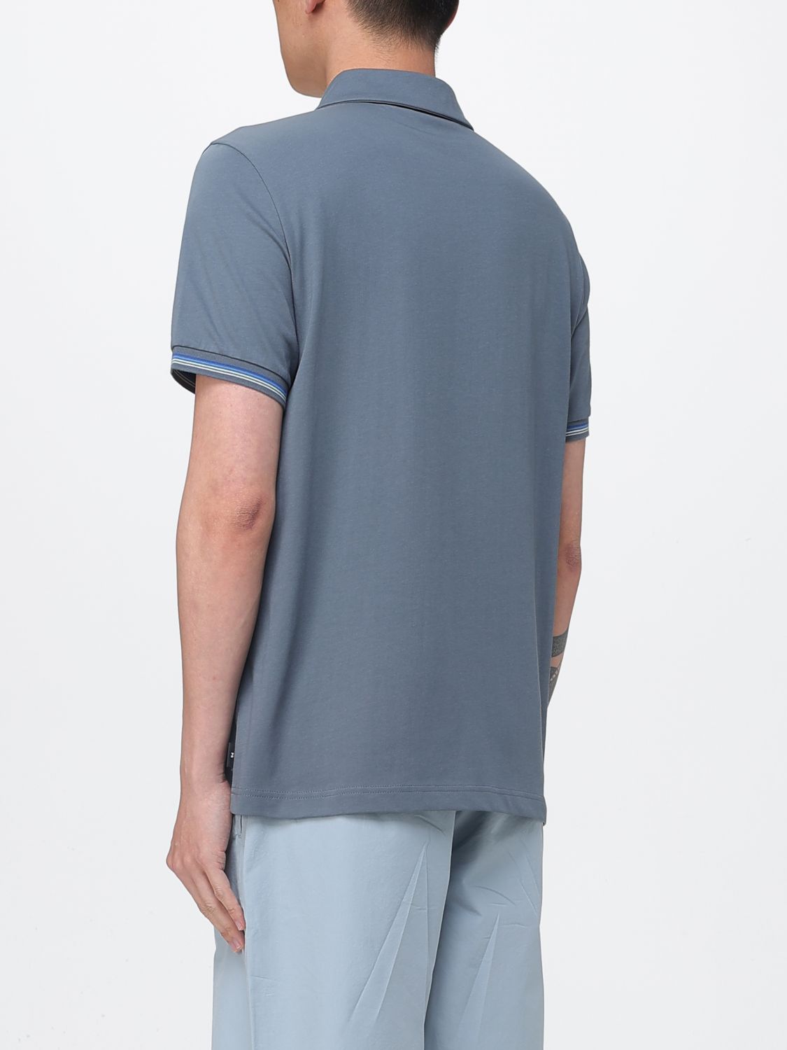 Polo Shirt Men color Grey