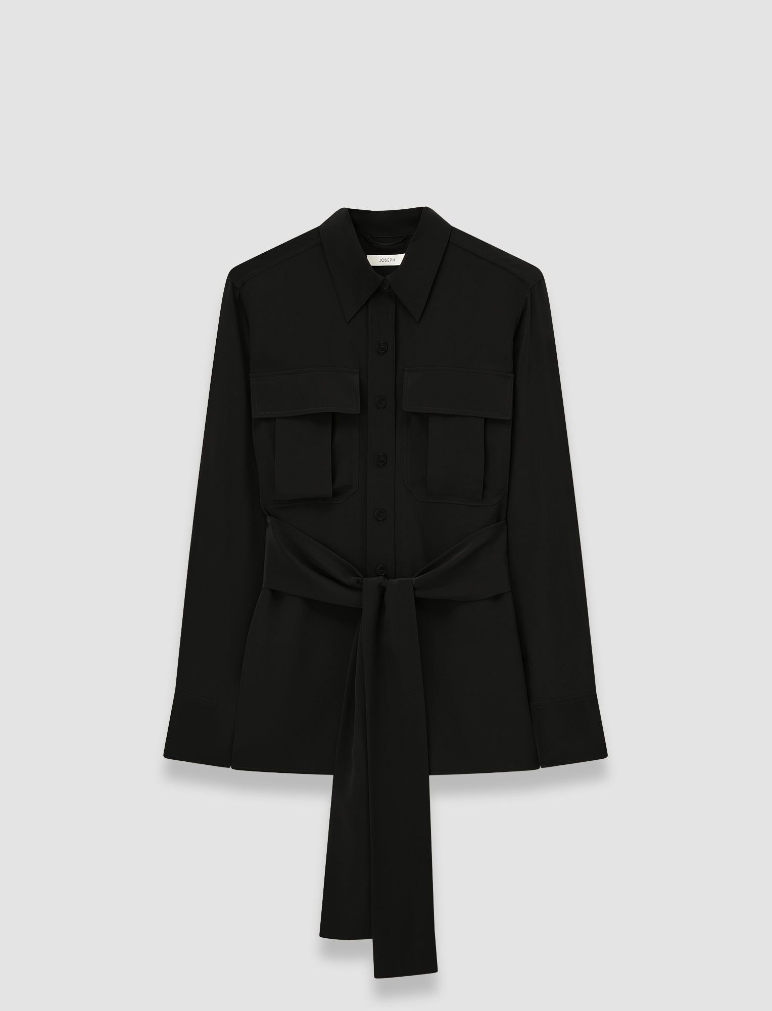 Yas Crepe de Soie Silk Shirt - 38